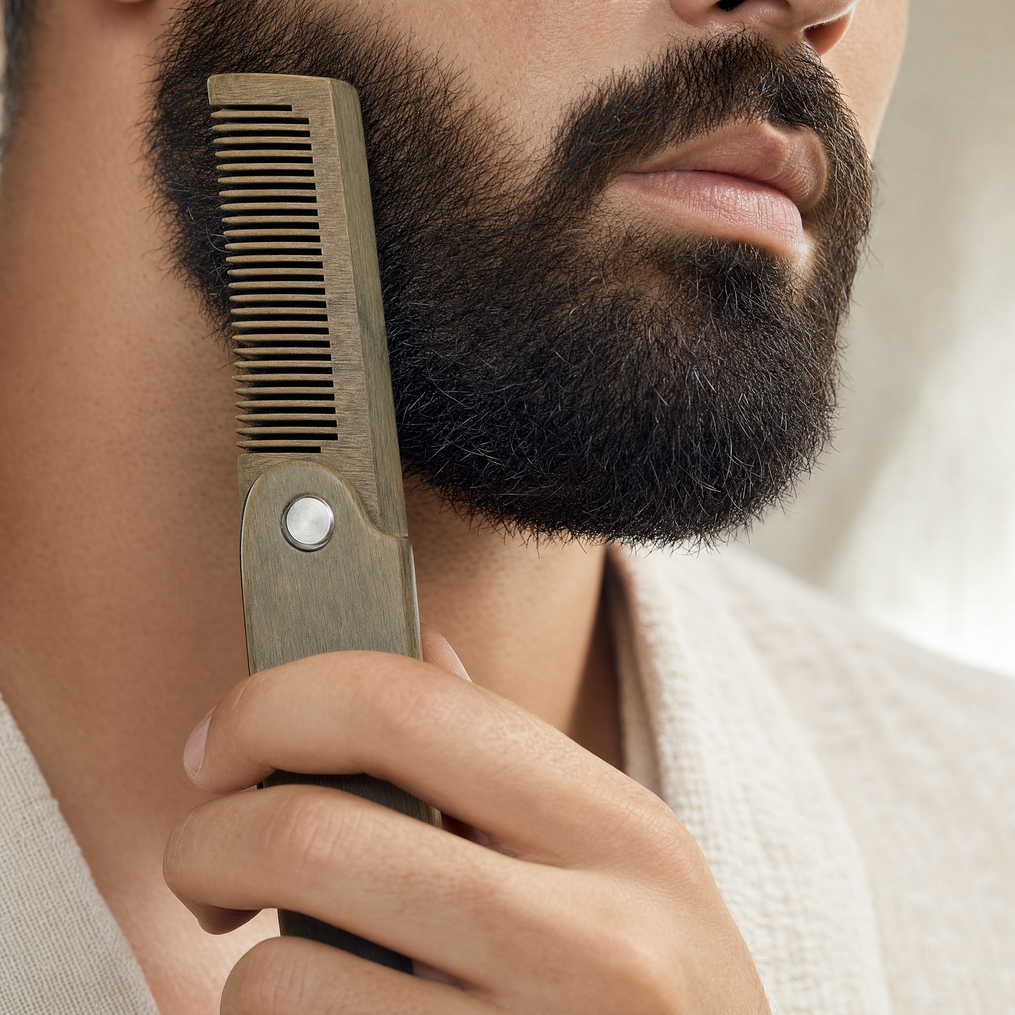 Peigne à Barbe en Bois de Santal, Discipline & Douceur — peigne-beard-comb